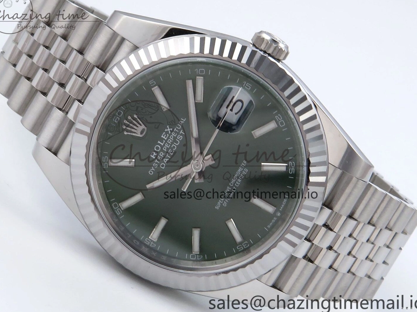 Edition Clean Jubilee Green Stick on Dial 126334 Bracelet SS Datejust VR3235 Best 1:1 41mm 0512